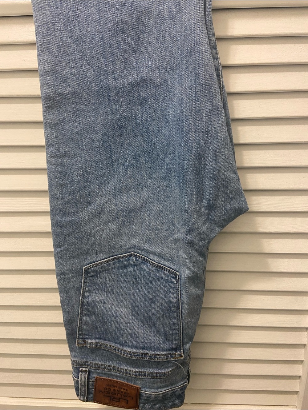 Lauren Ralph Lauren Straight Leg Light Blue Jeans